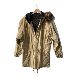 Bogner Ultra Velvet Beige/tan Quilted Coat‎